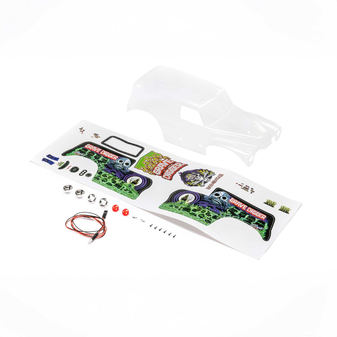 Body Set, Grave Digger, Clear: Mini LMT LOS210045