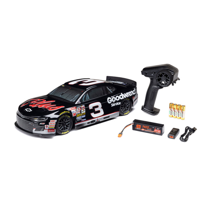 Losi 1/12 NASCAR RC Race Car RCR No. 3 GM Goodwrench Chevrolet ZL1 2S AWD RTR Brushed On-Road