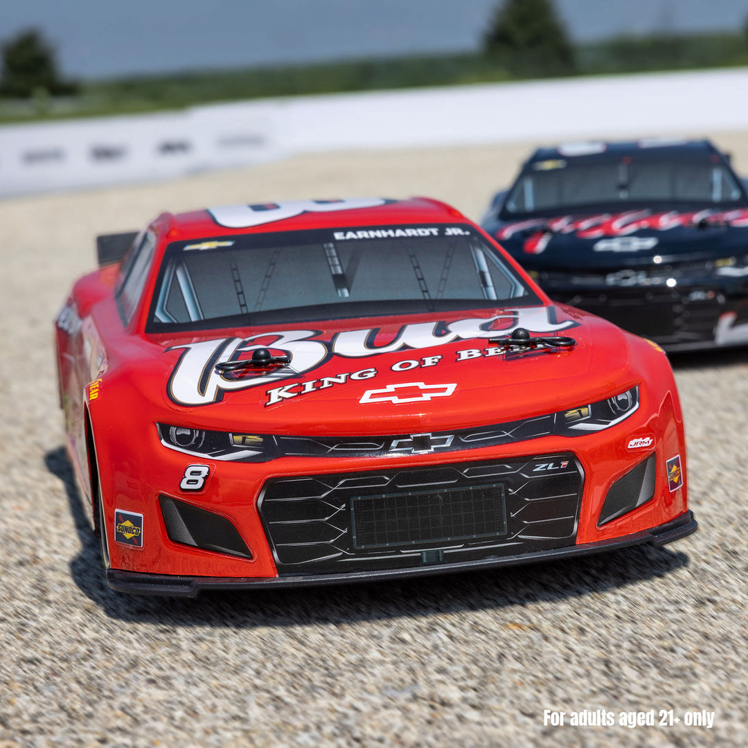 Losi 1/12 NASCAR RC Race Car Dale Earnhardt Jr. No. 8 Budweiser Chevrolet ZL1 2S AWD RTR Brushed On-Road