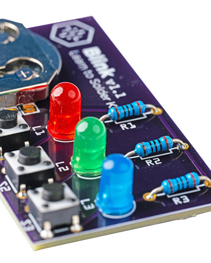Learn to Solder Deluxe Kit: Blink