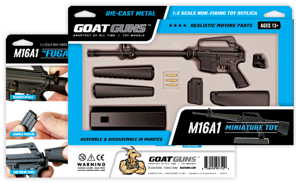 GoatGuns Miniature 1/3 Scale Die-Cast Vietnam M16A1 Fugazi Model Kit