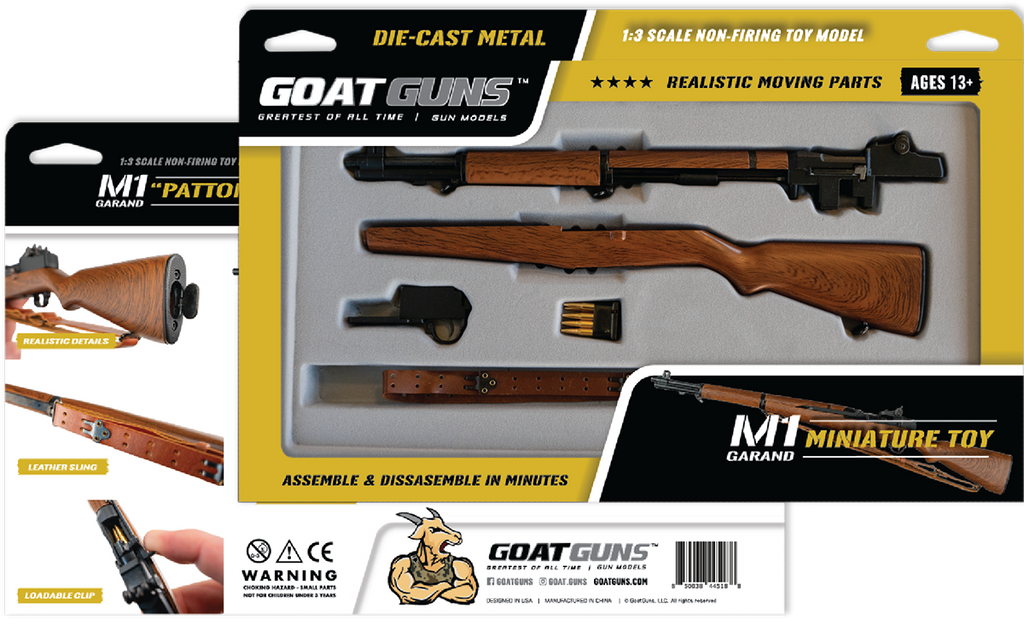 GoatGuns Miniature 1/4 Scale Die-Cast M1 Garand Patton Model Kit