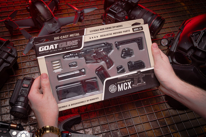 GoatGuns Miniature 1/3 Scale Die-Cast Sig Sauer MCX Model Kit (Black)
