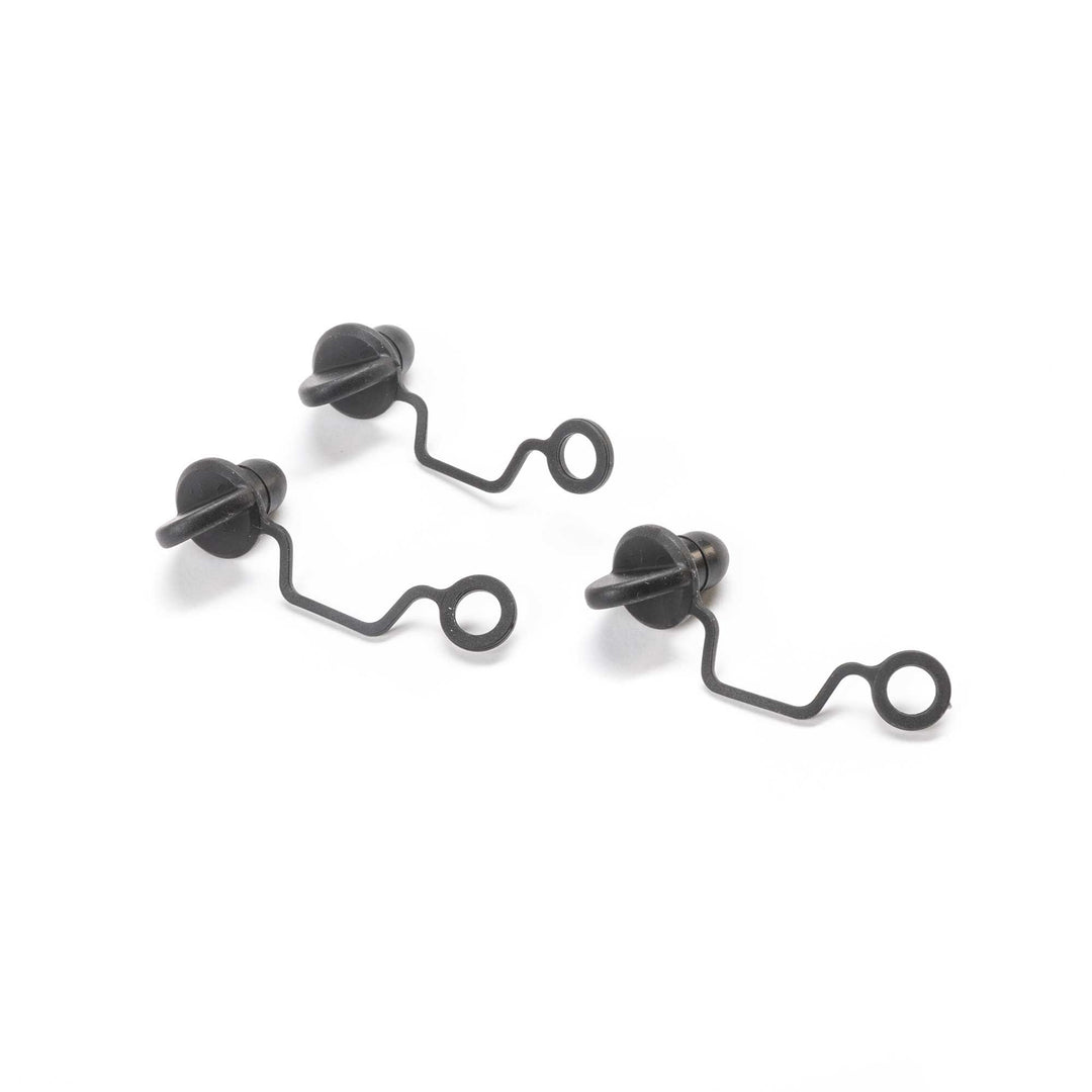 Pro Boat Tethered Drain Plug, Large (3): Pro Boat PRB-1281