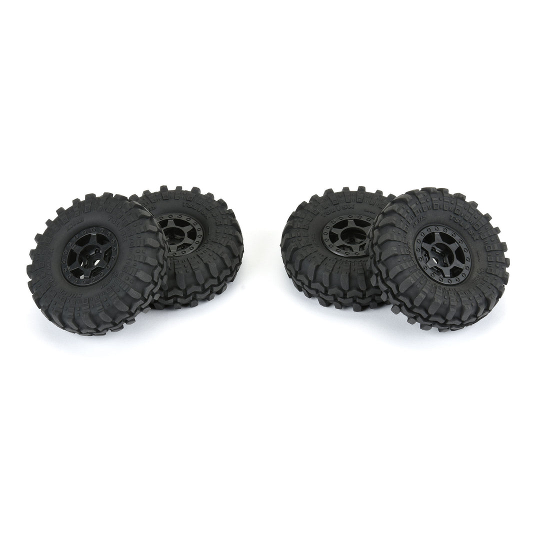 Pro-Line 1/24 Super Swamper F/R 1.0 Tires MTD 7mm Blk (4) PRO1021410