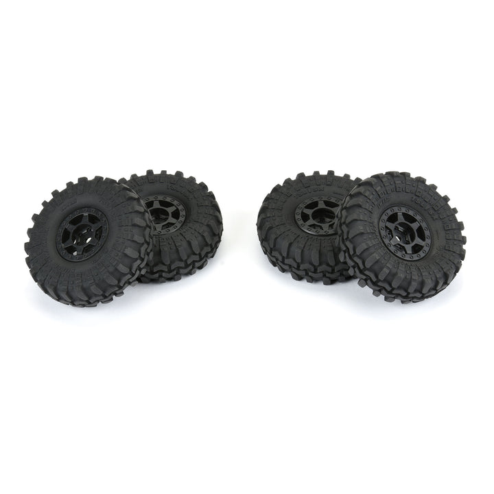 Pro-Line 1/24 Super Swamper F/R 1.0 Tires MTD 7mm Blk (4) PRO1021410