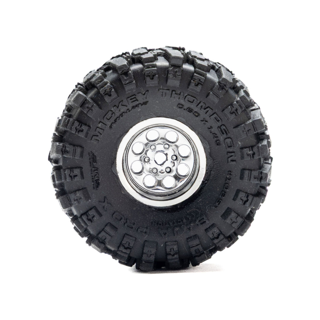 1/30 Baja Pro X Front/Rear Mounted Chrome Beast (4): Axial SCX30 PRO1025110