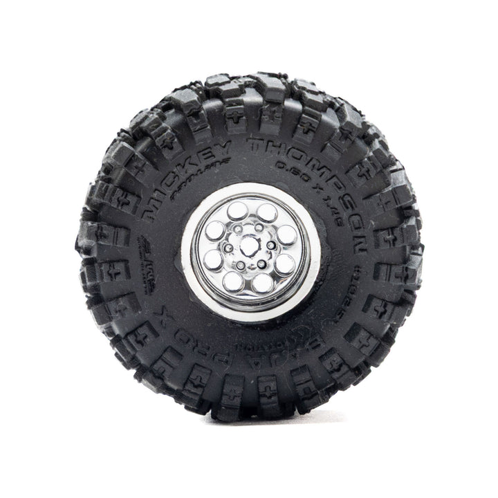 1/30 Baja Pro X Front/Rear Mounted Chrome Beast (4): Axial SCX30 PRO1025110