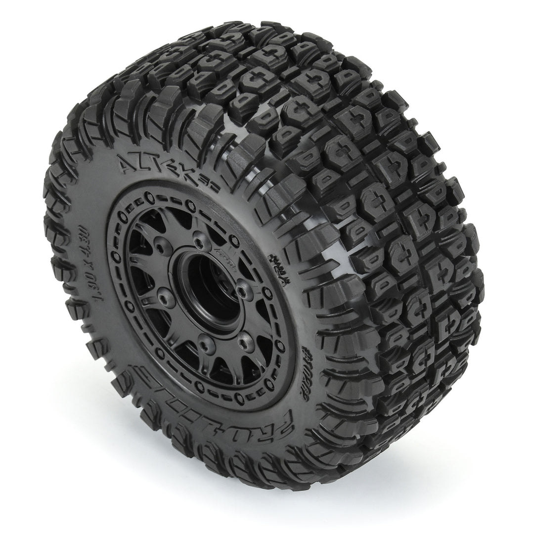 Pro-line Racing 1/10 Aztek M2 F/R 2.2"/3.0" SC MTD 12mm & 14mm Black Raid Wheels (2) PRO1026210