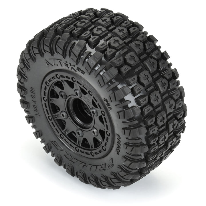 Pro-line Racing 1/10 Aztek M2 F/R 2.2"/3.0" SC MTD 12mm & 14mm Black Raid Wheels (2) PRO1026210