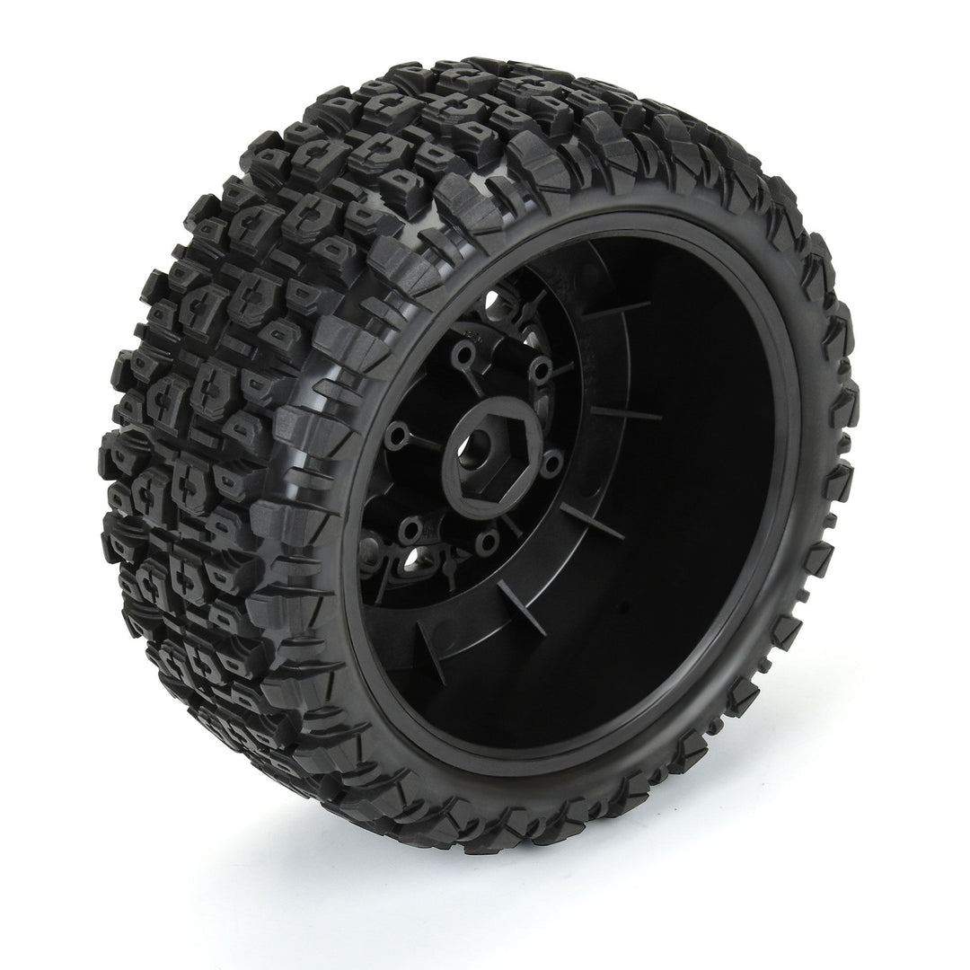 Pro-line Racing 1/10 Aztek M2 F/R 2.2"/3.0" SC MTD 12mm & 14mm Black Raid Wheels (2) PRO1026210