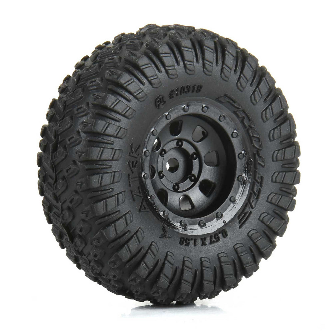 1/30 Aztek Front/Rear Mounted Black Clobber (4): Axial SCX30 PRO1031910