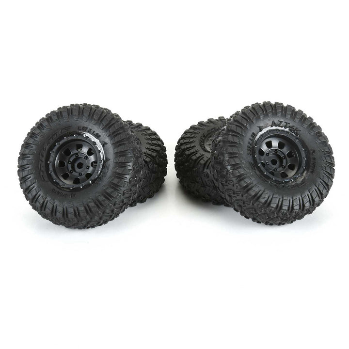 1/30 Aztek Front/Rear Mounted Black Clobber (4): Axial SCX30 PRO1031910