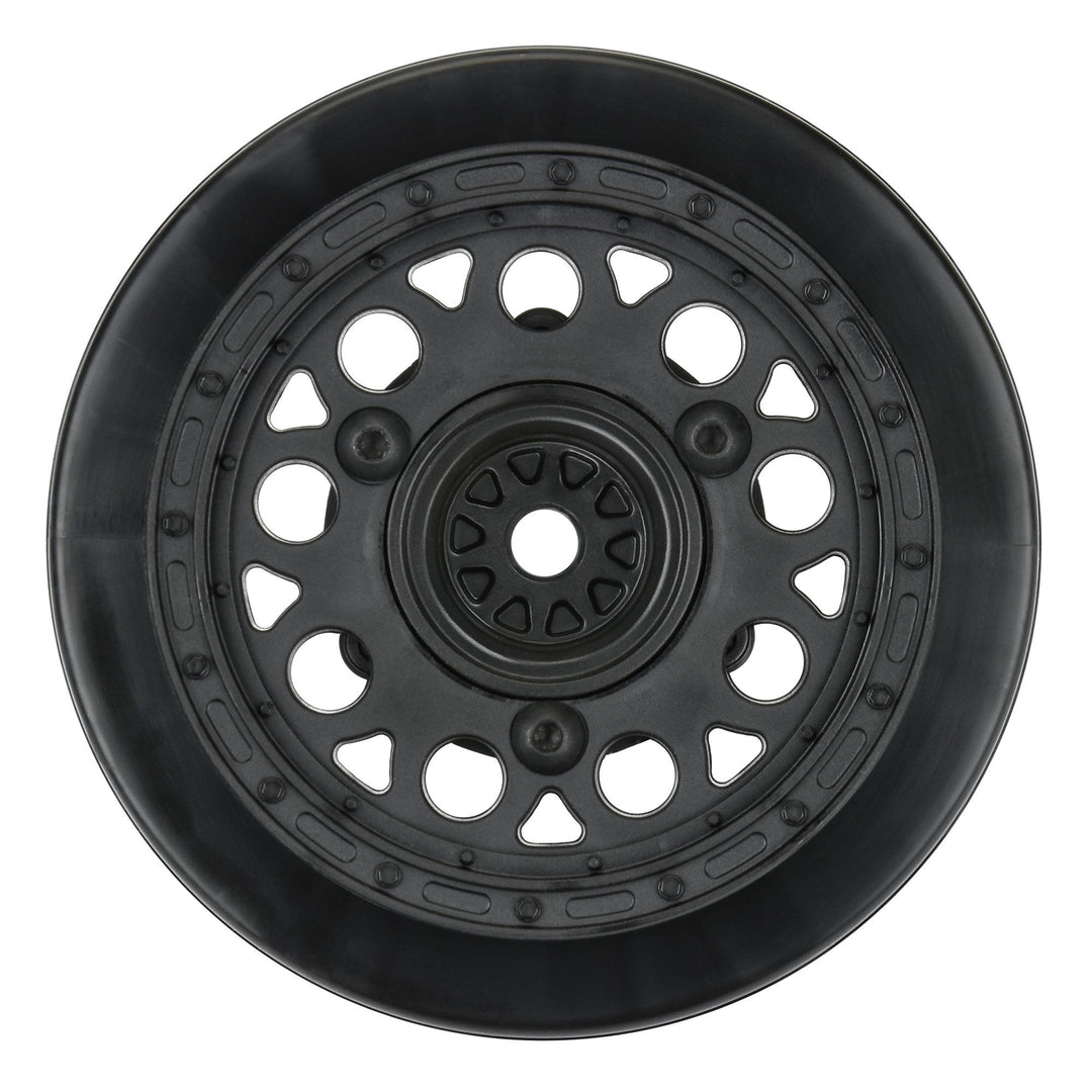 Showtime 2.2"/3.0" Black 3x30 Removable Hex (12mm &amp; 14mm) SC Dirt Oval Wheels for Slash 2wd, Slash® 4x4, ProTrac, &amp; Senton