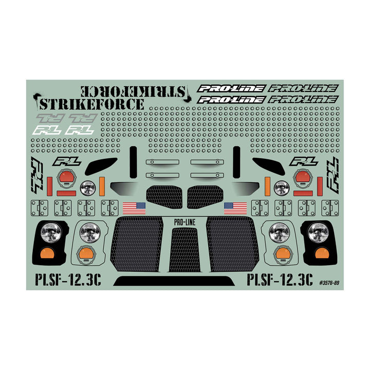 Pro-Line Strikeforce Clear Body 12.3" (313mm) For Crawlers PRO357600