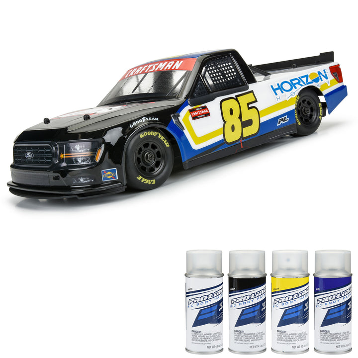1/12 Pre-Cut 2024 Ford F-150 Truck Clear Body: Losi NASCAR PRO365400
