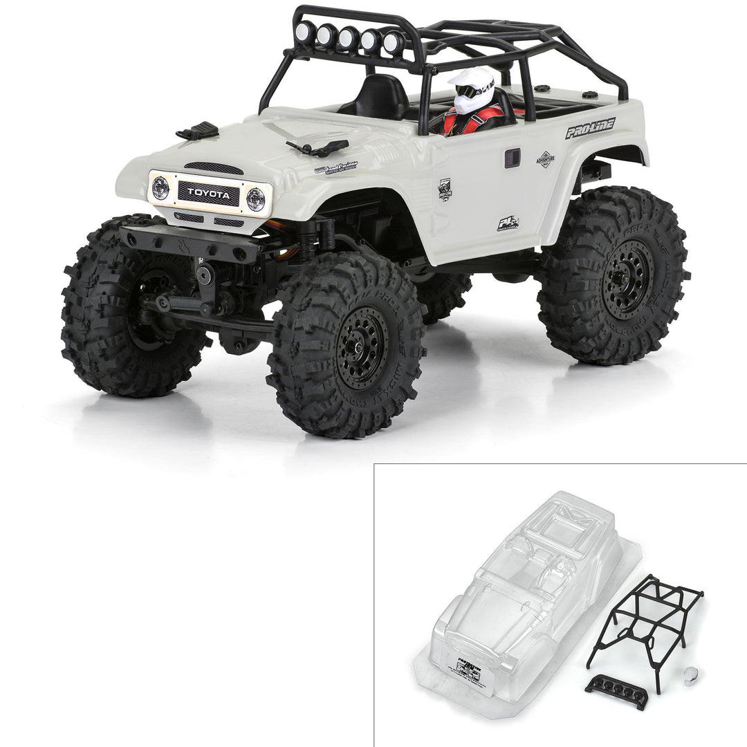 Pro-line Racing 1/24 1979 Toyota Land Cruiser FJ40 Clear Body with Trail Cage: SCX24 PRO366300