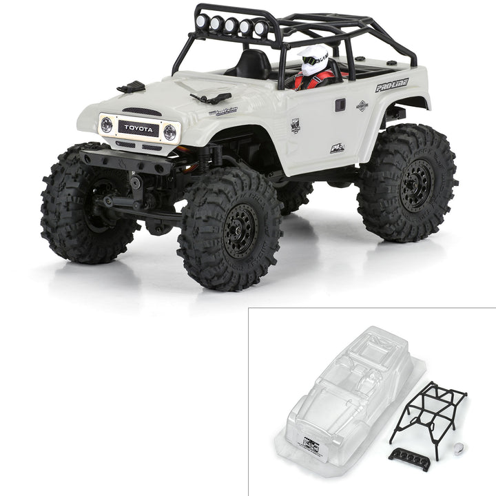 Pro-line Racing 1/24 1979 Toyota Land Cruiser FJ40 Clear Body with Trail Cage: SCX24 PRO366300