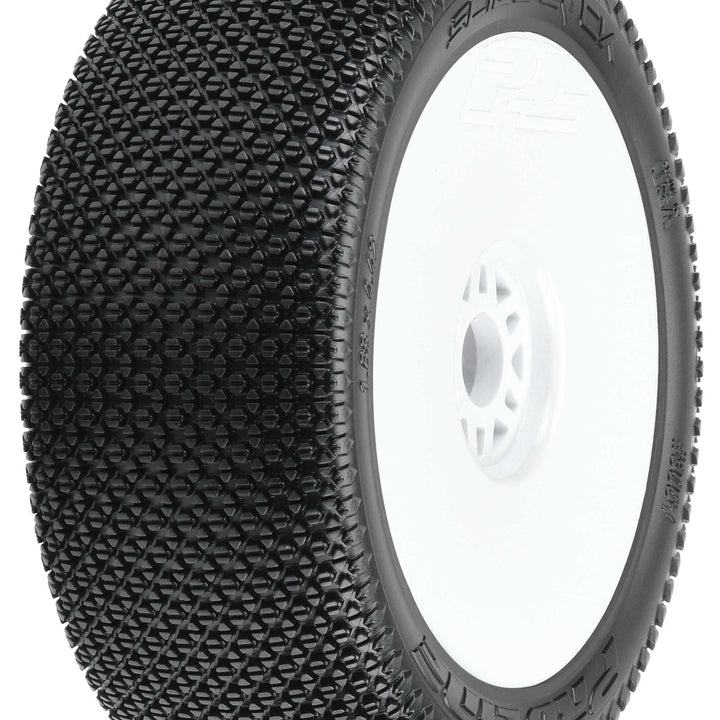 Pro-Line Slide Lock S3 1:8 Buggy MTD V2 White Wheels F/R PRO9064233