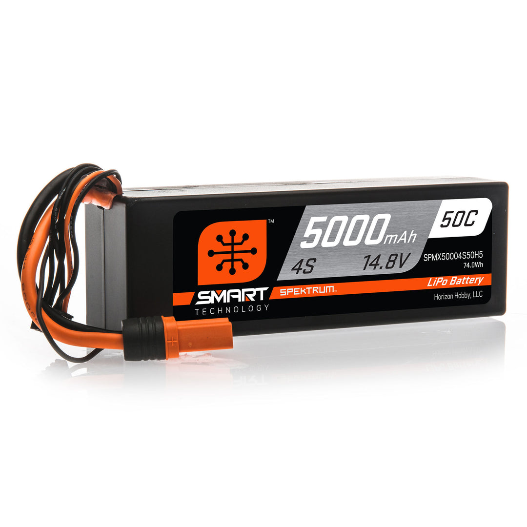 Spektrum Smart Powerstage Surface Bundle: 5000mAh 4S 50C LiPo Battery (IC5) / 100W S100 Charger SPMX-1035