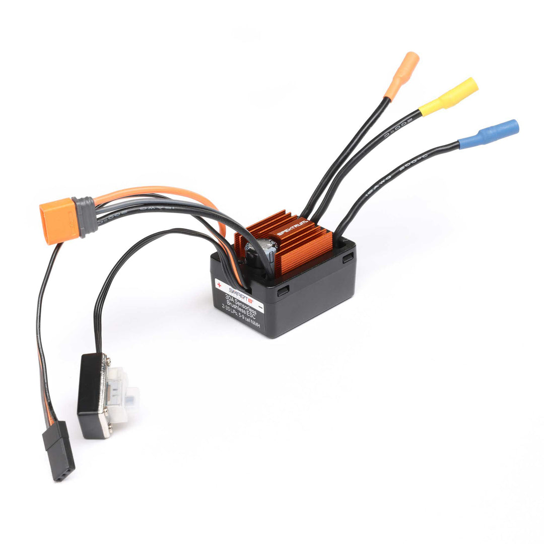 Spektrum Firma 30A BL Smart ESC: 1/12 Losi NASCAR AWD RC Racecar SPMX-1111