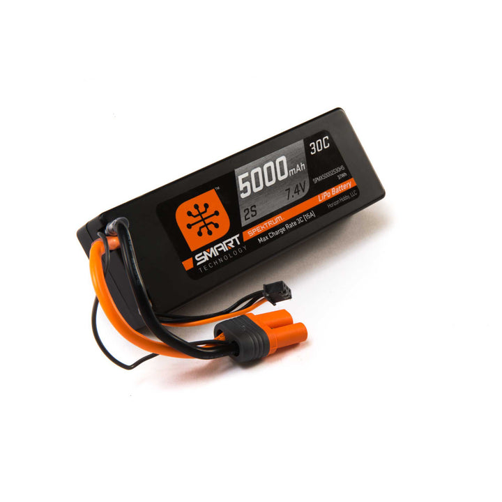 5000mAh 2S 7.4V Smart LiPo 30C Hardcase; IC5 SPMX50002S30H5