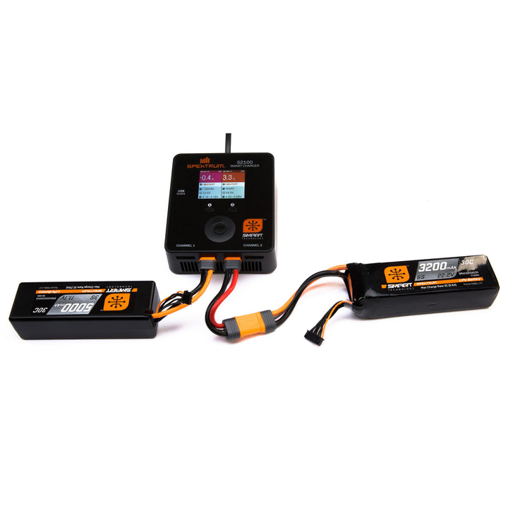 5000mAh 2S 7.4V Smart LiPo 30C Hardcase; IC5 SPMX50002S30H5