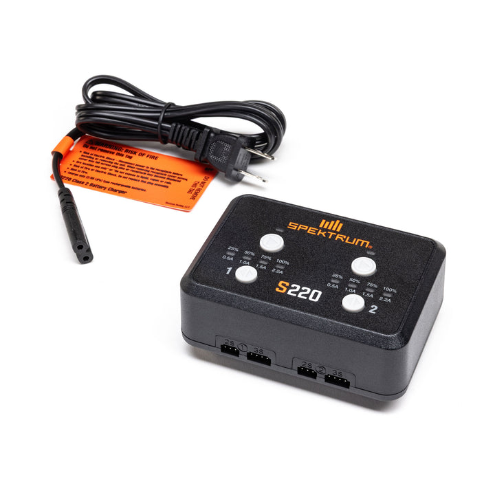 Spektrum S220 AC 2x20W Balance Charger SPMXC0220