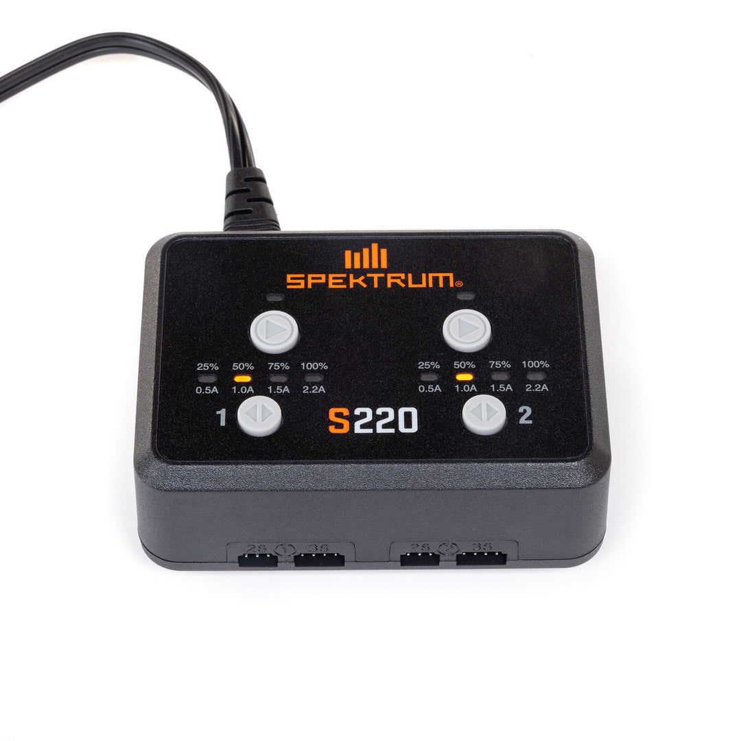 Spektrum S220 AC 2x20W Balance Charger SPMXC0220