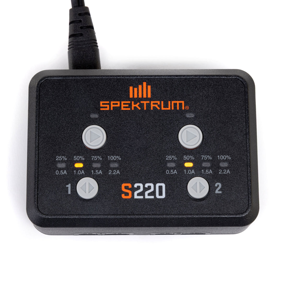 Spektrum S220 AC 2x20W Balance Charger SPMXC0220