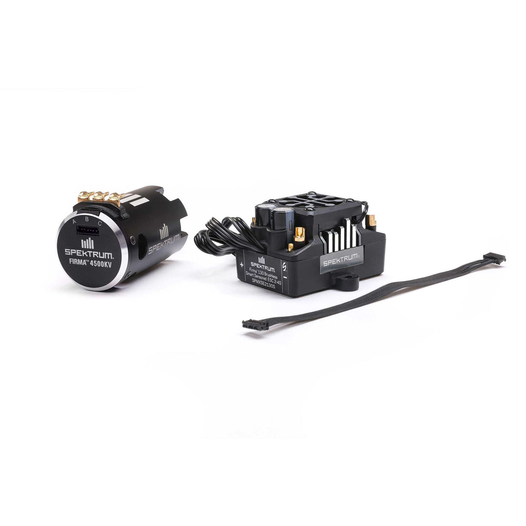 Spektrum Firma Smart Sensored Motor/ESC Combo: 1/10 Monster Trucks, 4500Kv SPMXSEMC19