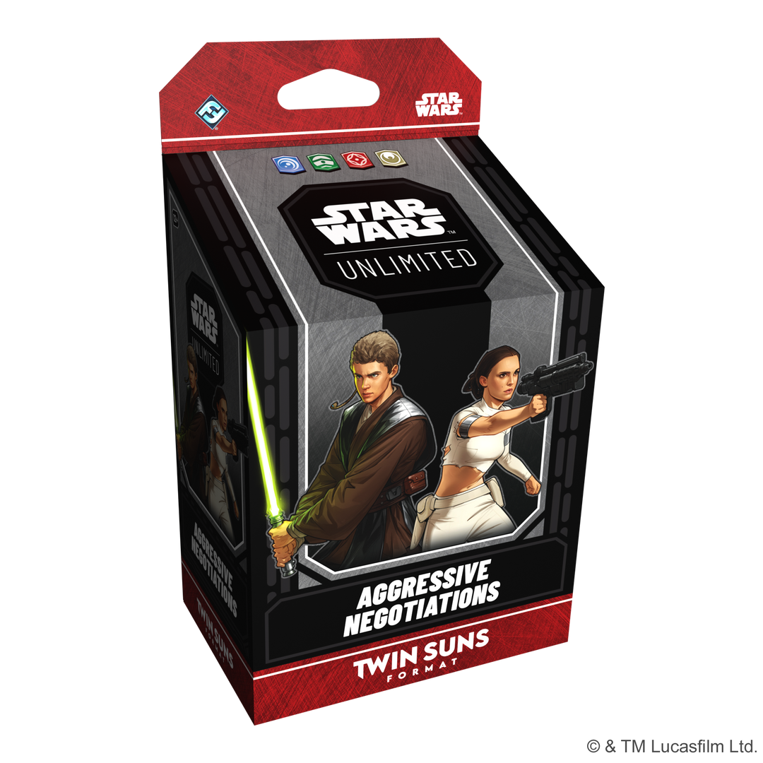 Star Wars: Unlimited - Aggressive Negotiations: Anakin Skywalker &amp; Padme Amidala Twin Suns Deck