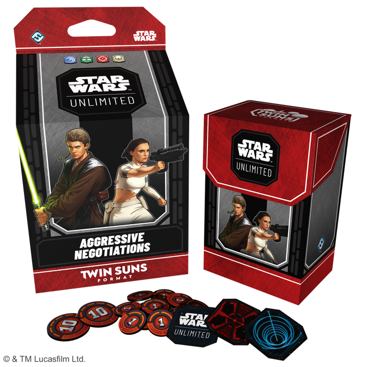 Star Wars: Unlimited - Aggressive Negotiations: Anakin Skywalker &amp; Padme Amidala Twin Suns Deck