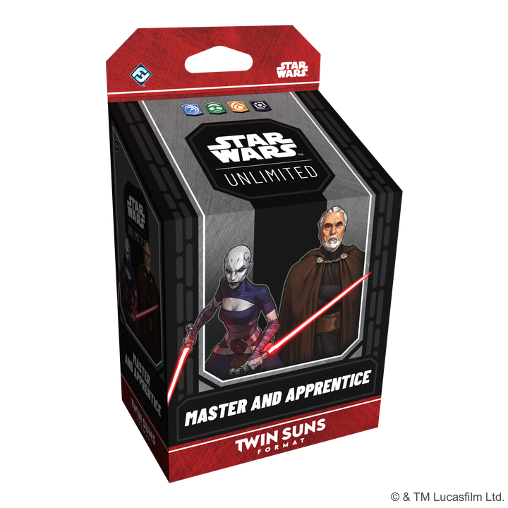 Star Wars: Unlimited - Master and Apprentice: Count Dooku &amp; Asajj Ventress Twin Suns Deck