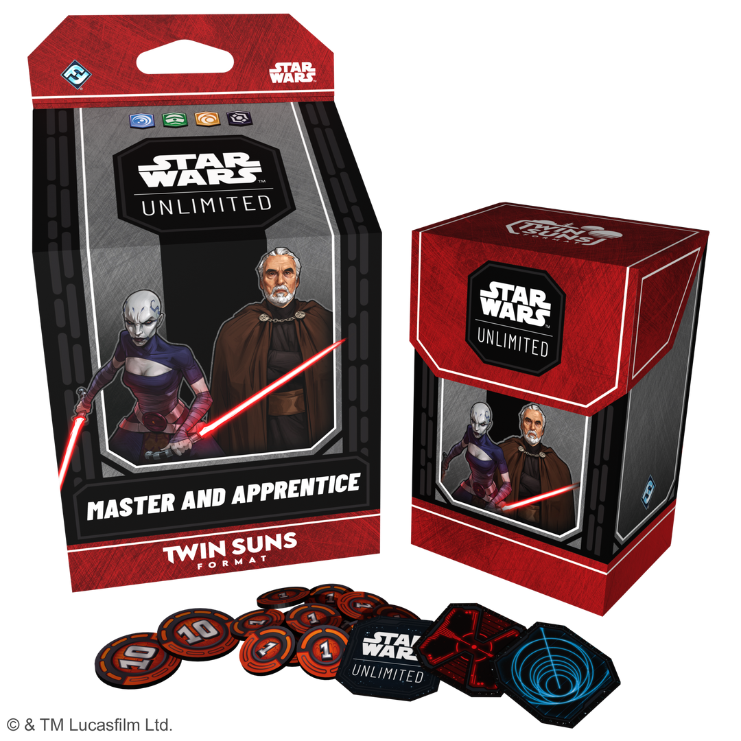 Star Wars: Unlimited - Master and Apprentice: Count Dooku &amp; Asajj Ventress Twin Suns Deck