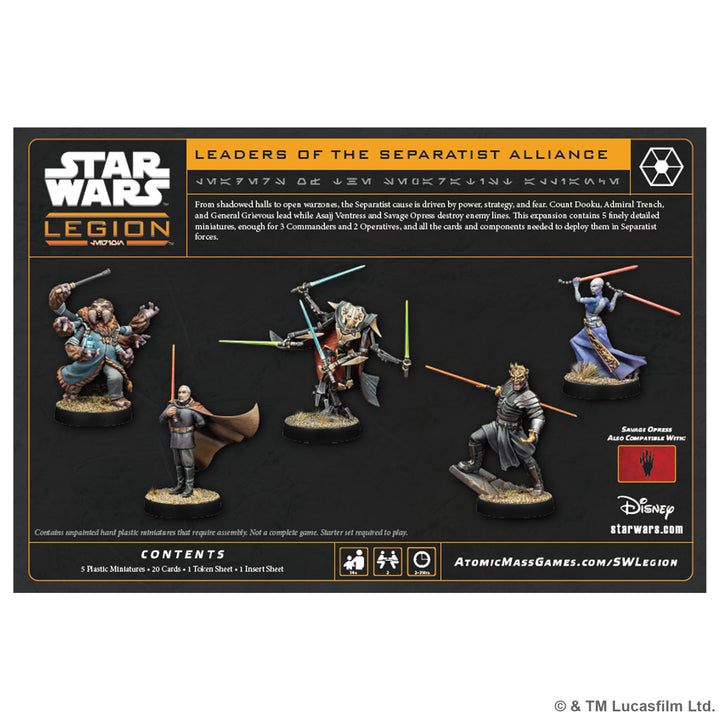 Star Wars: Legion - Leaders of the Separatist Alliance (SWQ49)