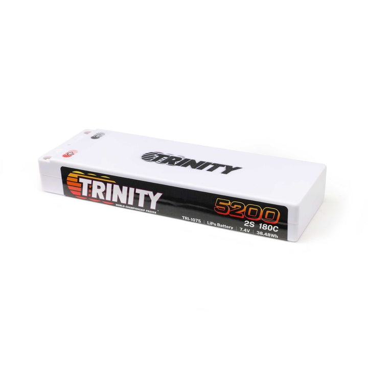 Team Trinity 7.4V 5200mAh 2S 180C Stick LiPo Battery: 5mm Bullets TRI-1075