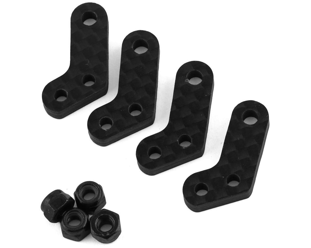 Team Associated Apex2 Factory Team Carbon Fiber Steering Arms (4) ASC31849