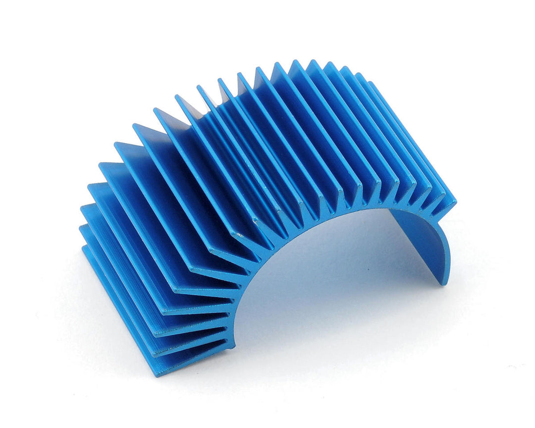 Team Associated Factory Team Aluminum Radial Clip-On Heatsink (Blue) (Long) 3928