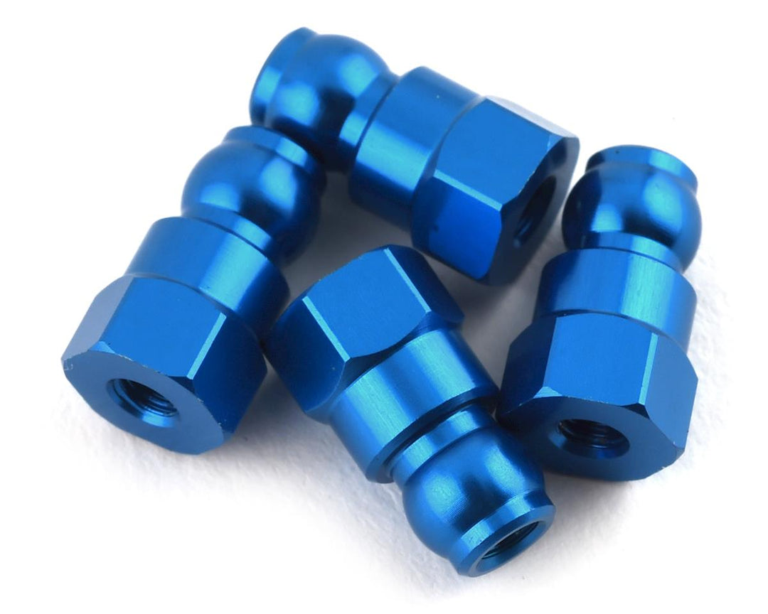 Team Associated RC10B74 10mm Shock Bushing (Blue) (4) 92159
