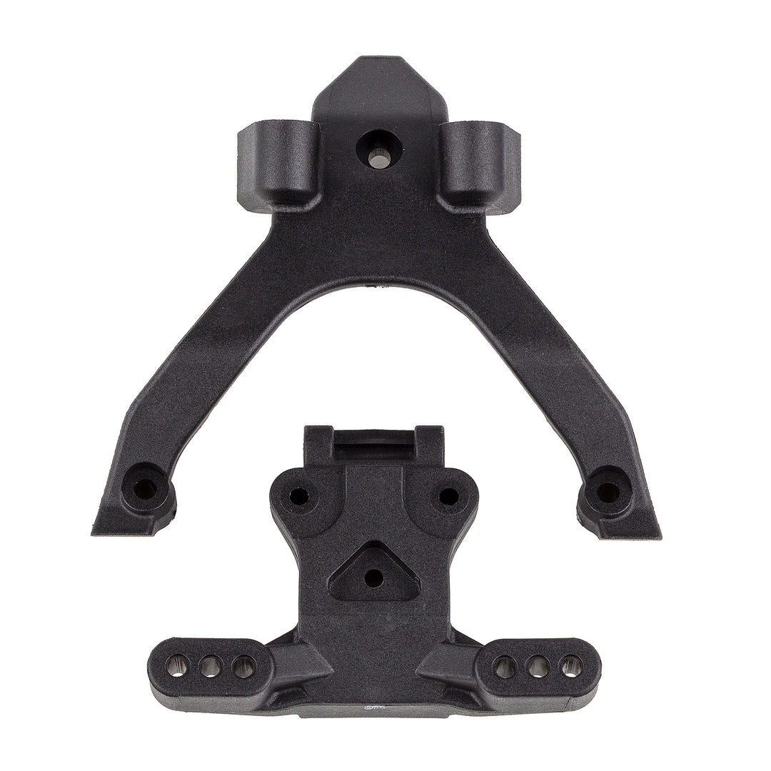 Team Associated RC10B7 Factory Team Carbon Top Plate & Ballstud Mount Set 92404