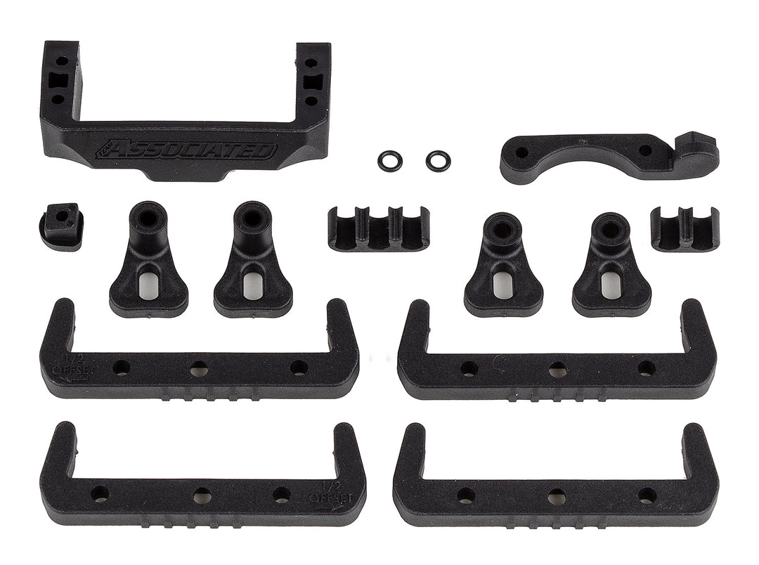 Team Associated RC10B7 Battery, Fan &amp; Servo Mounts Set 92418