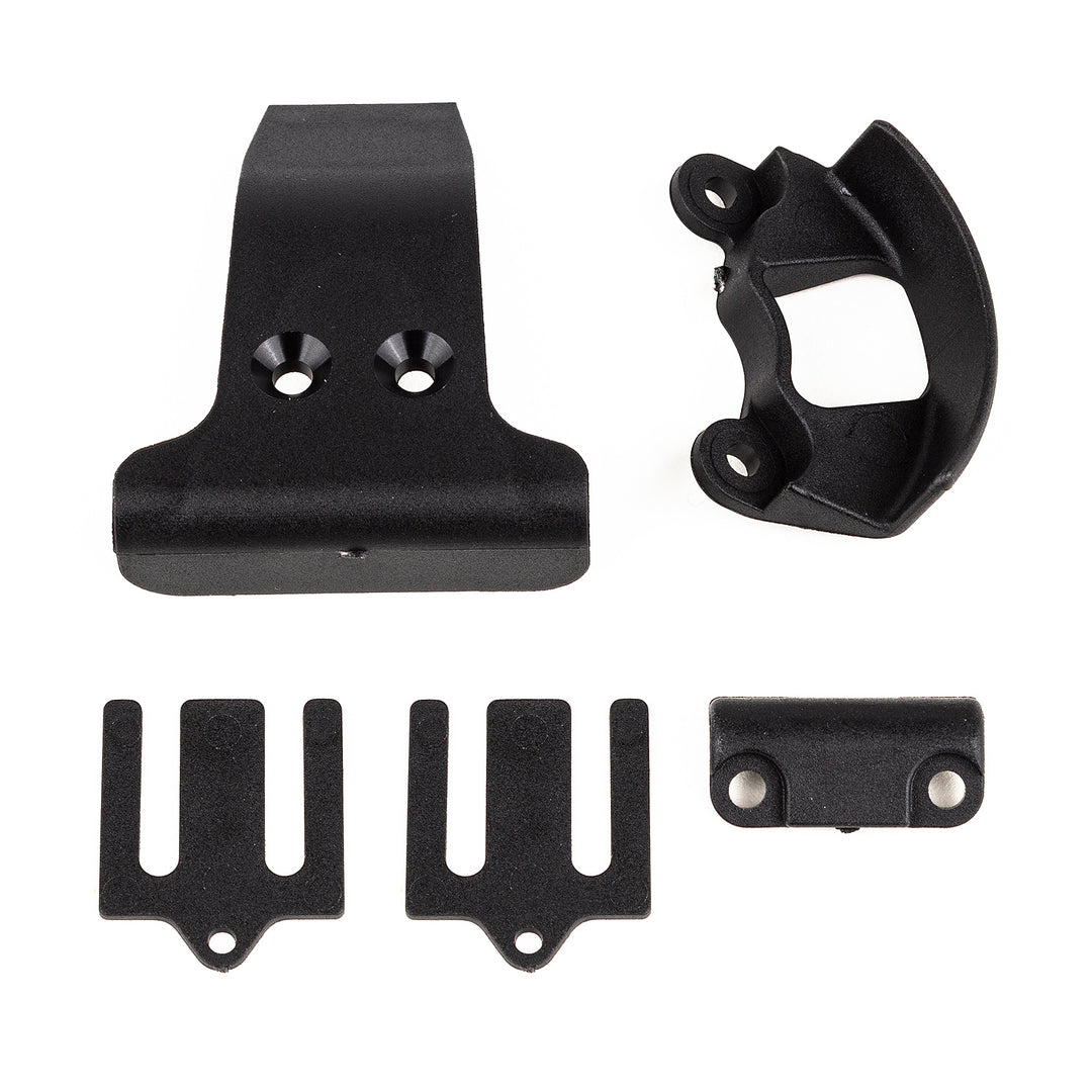 Team Associated RC10B7 Spur Gear Cover, Bumpers &amp; Bulkhead Shims Set 92427