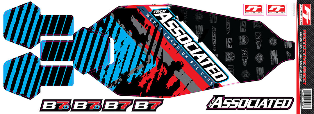 Team Associated RC10B7 Chassis Protective Sheet (1) 92488