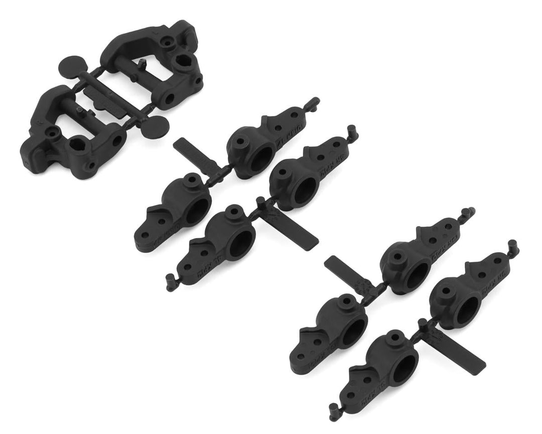 Team Associated RC10B7.1 Factory Team Carbon Caster &amp; Steering Blocks Set ASC92577