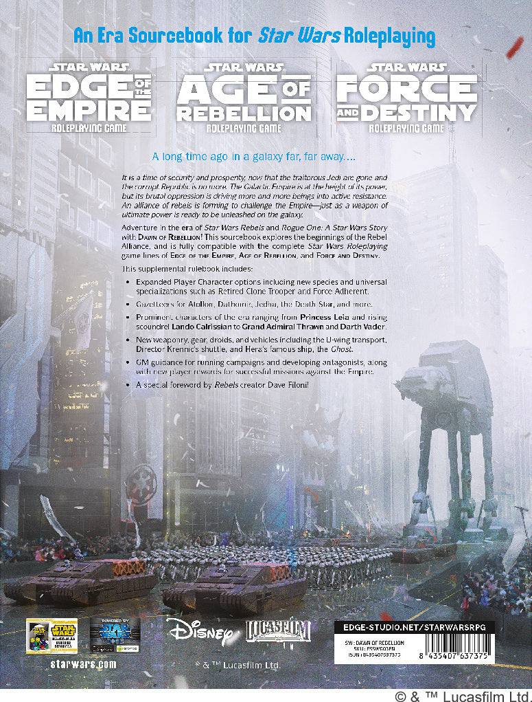 Star Wars: Dawn of Rebellion Sourcebook 