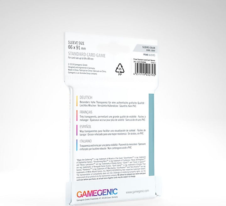 Prime Standard Card Game Sleeves 66 X 91 Mm