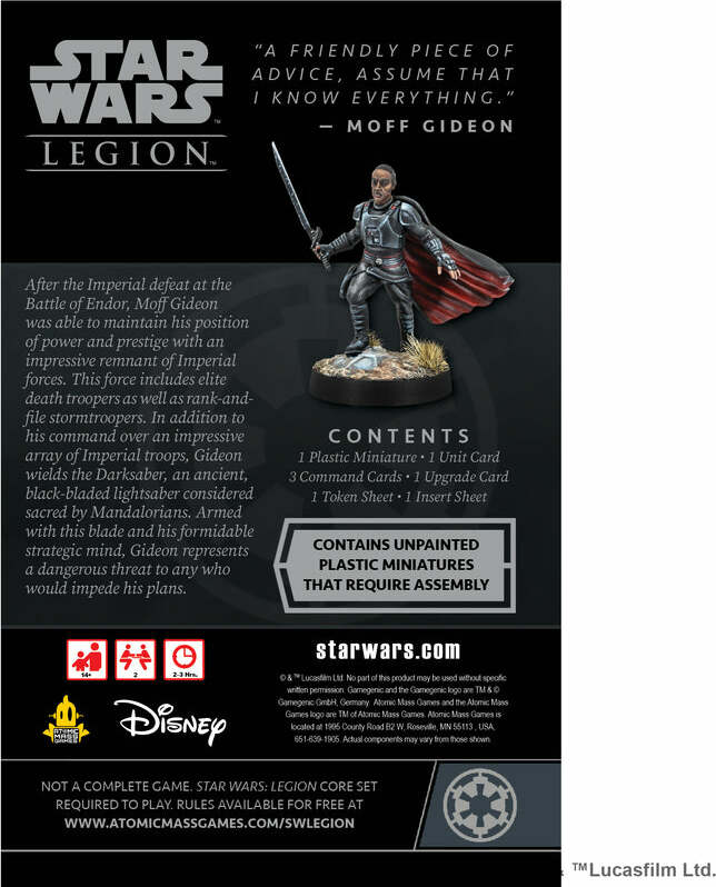 Star Wars: Legion - Moff Gideon Commander Expansion