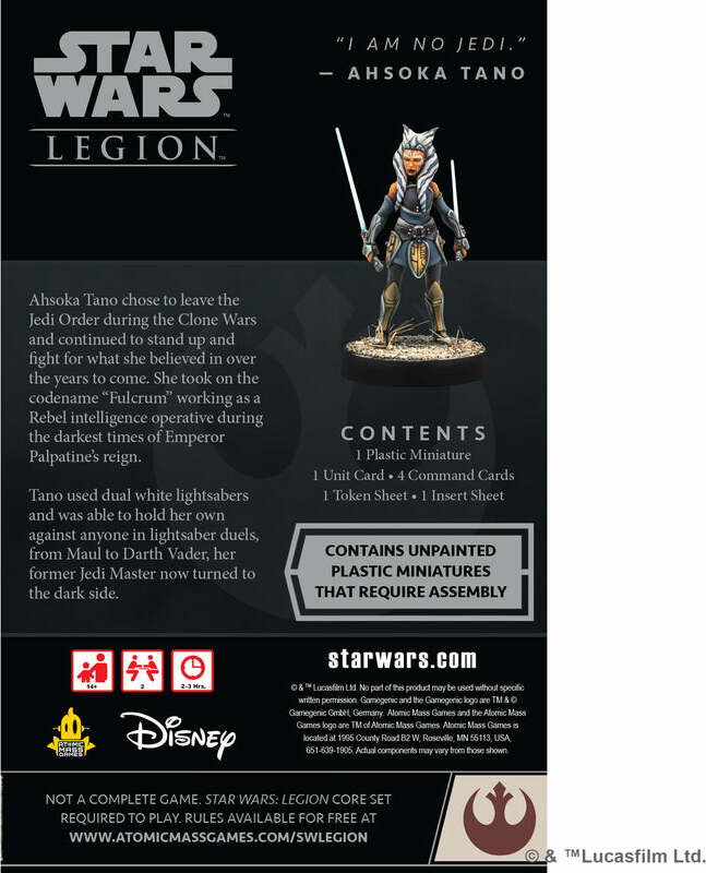 Star Wars: Legion - Ahsoka Tano Operative Expansion