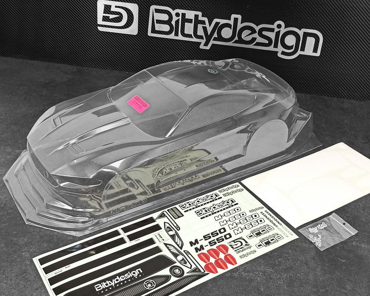 Bittydesign M-550 1/10 Pro No Prep Street Eliminator Drag Racing Body (Clear) BDYDG-M550